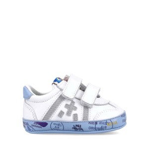 Premiata Baby Lucy 0013V Infant Leather Sneakers Kinderen White/Blue | BE438-9564